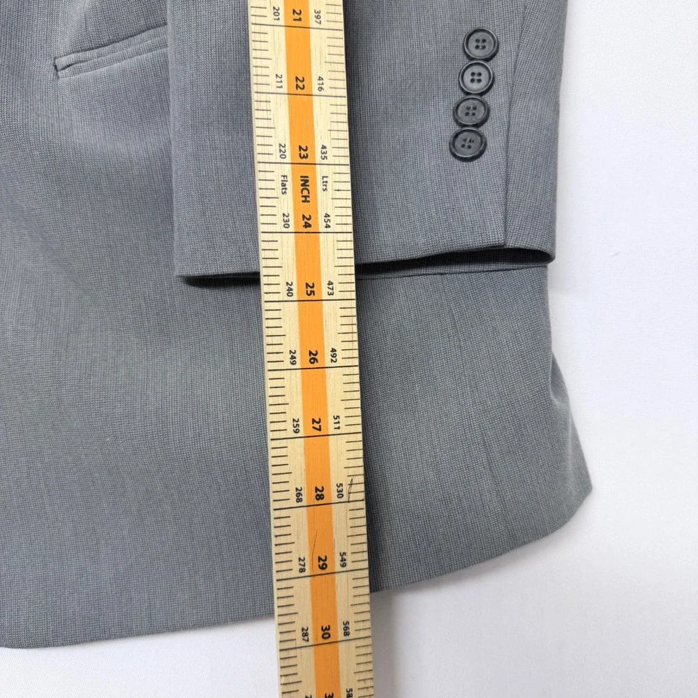 Nautica Mens Gray Two Button Blazer Sport Coat Jacket  50R